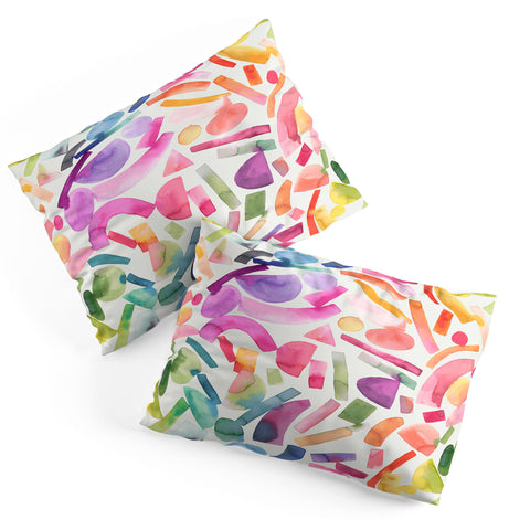 Ninola Design Modern Geometric Shapes Color Pillow Shams