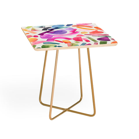 Ninola Design Modern Geometric Shapes Color Side Table