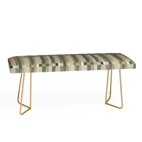 Ninola Design Modern Stripes Green Bog Bench