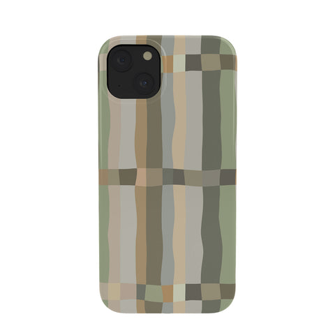 Ninola Design Modern Stripes Green Bog Phone Case