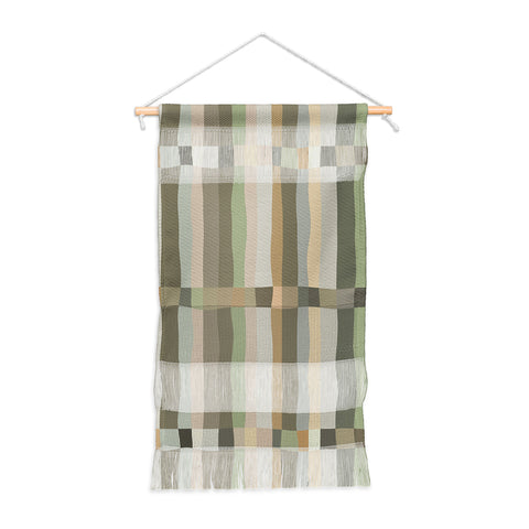 Ninola Design Modern Stripes Green Bog Wall Hanging Portrait