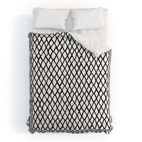 Ninola Design Monochromatic Geometric Duvet Cover