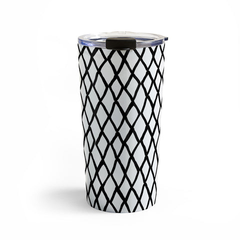 Ninola Design Monochromatic Geometric Travel Mug