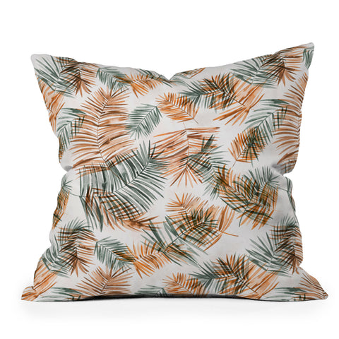 Ninola Design Moroccan Palms Branches Outdoor Throw Pillow
