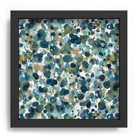 Ninola Design Moss Forest Blue Gold Recessed Framing Square