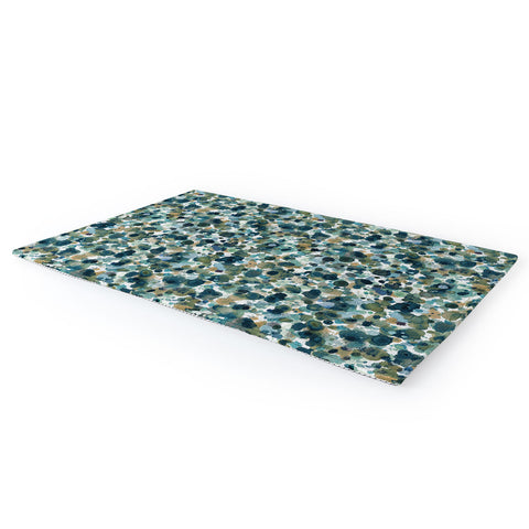Ninola Design Moss Forest Blue Gold Area Rug