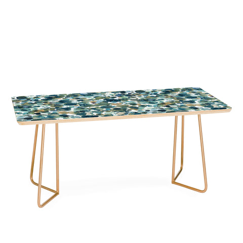 Ninola Design Moss Forest Blue Gold Coffee Table