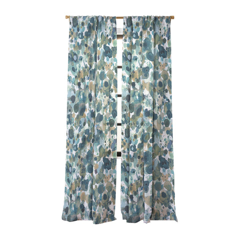 Ninola Design Moss Forest Blue Gold Sheer Non Repeat