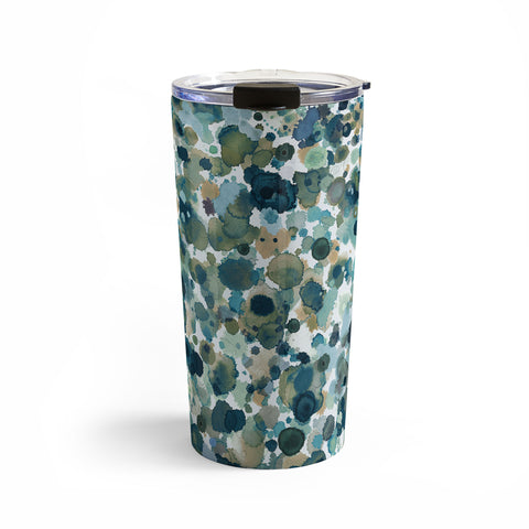 Ninola Design Moss Forest Blue Gold Travel Mug