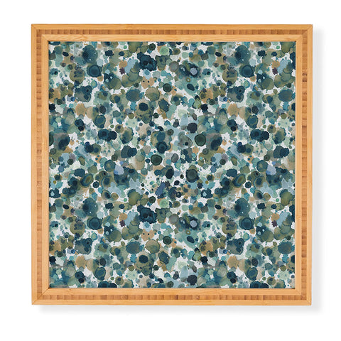 Ninola Design Moss Forest Blue Gold Framed Wall Art