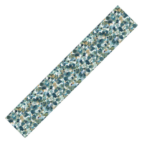 Ninola Design Moss Forest Blue Gold Table Runner