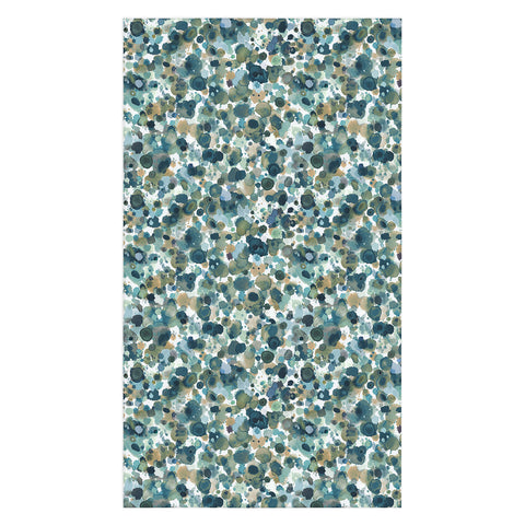 Ninola Design Moss Forest Blue Gold Tablecloth