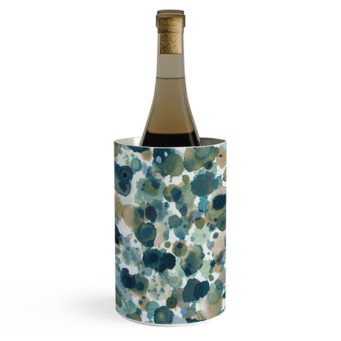 Ninola Design Moss Forest Blue Gold Wine Chiller