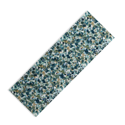 Ninola Design Moss Forest Blue Gold Yoga Mat
