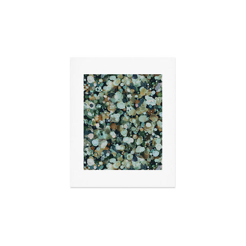 Ninola Design Moss Forest Dark Blue Art Print