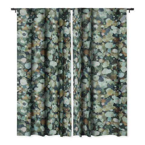 Ninola Design Moss Forest Dark Blue Blackout Non Repeat