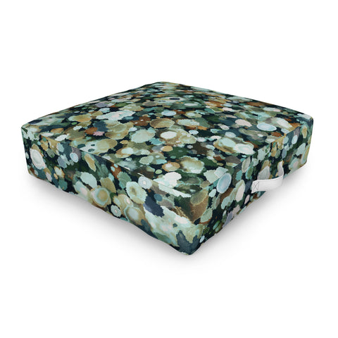 Ninola Design Moss Forest Dark Blue Outdoor Floor Cushion