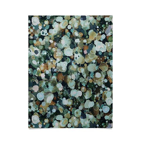 Ninola Design Moss Forest Dark Blue Poster