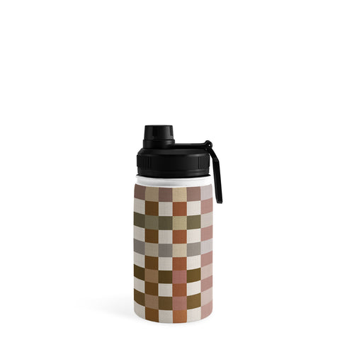 Ninola Design Multicolored Checker Natural Water Bottle