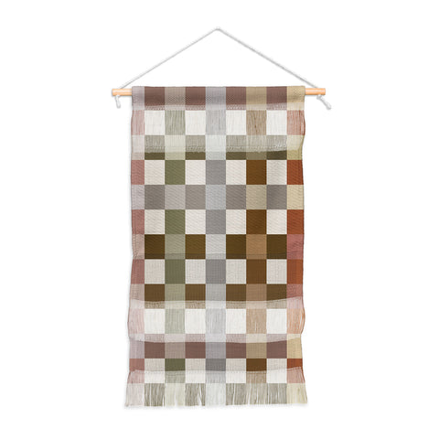 Ninola Design Multicolored Checker Natural Wall Hanging Portrait