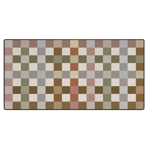 Ninola Design Multicolored Checker Natural Desk Mat