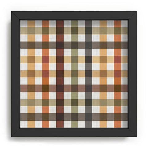 Ninola Design Multicolored Gingham Rustic Ginger Recessed Framing Square