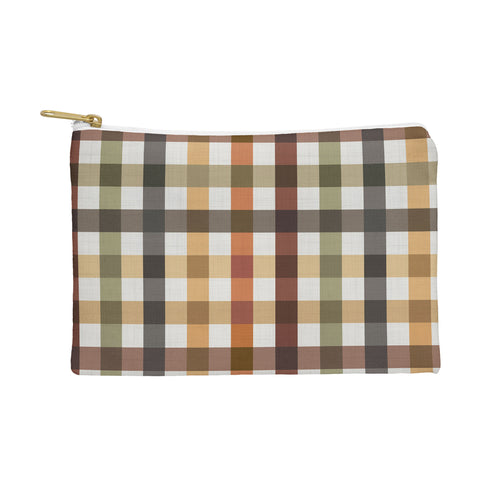 Ninola Design Multicolored Gingham Rustic Ginger Pouch