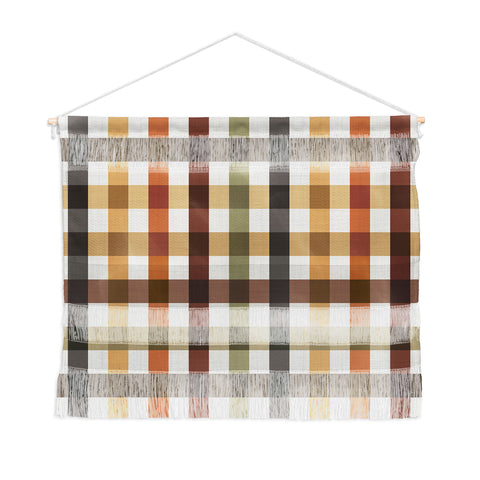 Ninola Design Multicolored Gingham Rustic Ginger Wall Hanging Landscape