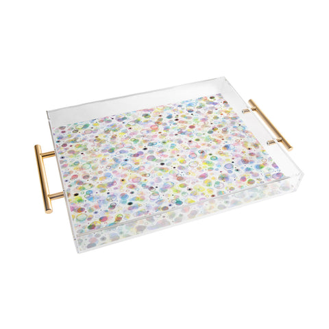 Ninola Design Multicolored pastel bubbles dream Acrylic Tray