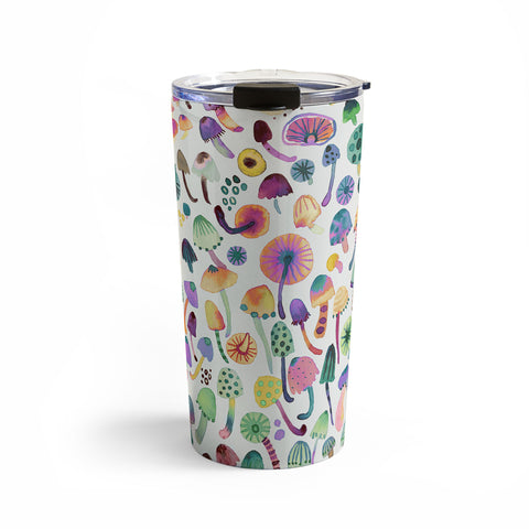 Ninola Design Mushrooms Nature Forest Colorful Travel Mug