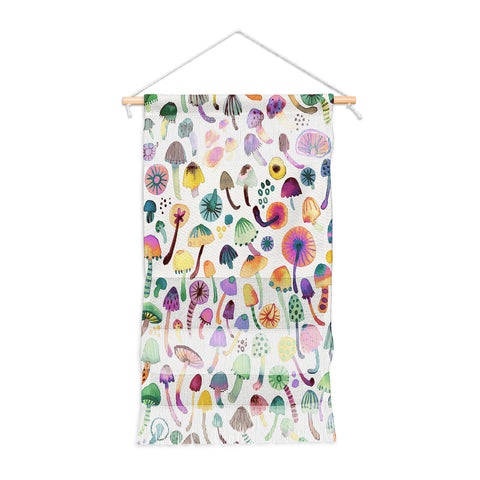 Ninola Design Mushrooms Nature Forest Colorful Wall Hanging Portrait