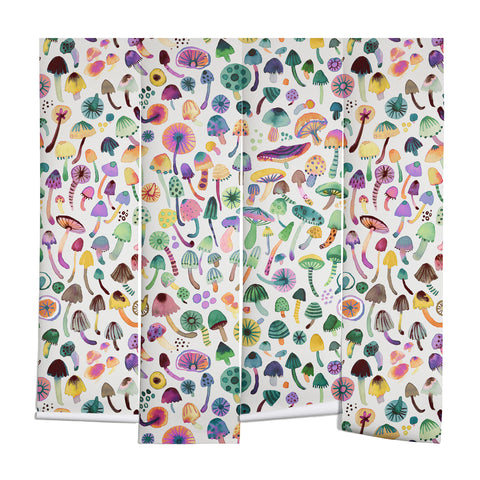 Ninola Design Mushrooms Nature Forest Colorful Wall Mural