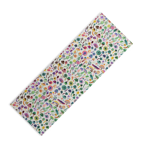 Ninola Design Mushrooms Nature Forest Colorful Yoga Mat