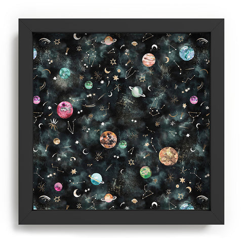 Ninola Design Mystical Galaxy Black Recessed Framing Square