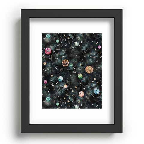Ninola Design Mystical Galaxy Black Recessed Framing Rectangle