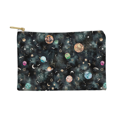 Ninola Design Mystical Galaxy Black Pouch
