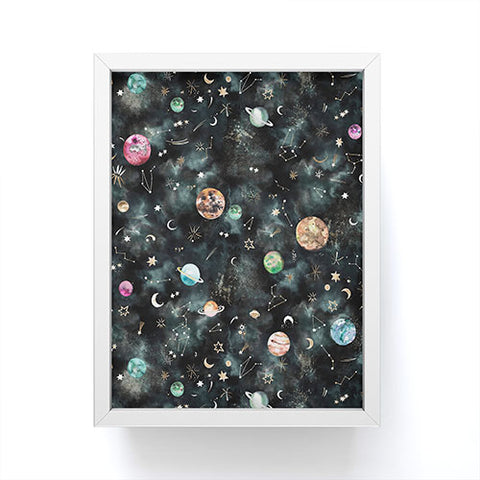Ninola Design Mystical Galaxy Black Framed Mini Art Print