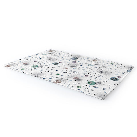 Ninola Design Mystical Galaxy White Area Rug