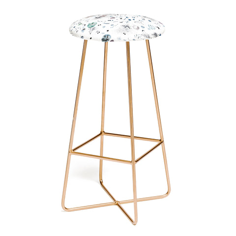 Ninola Design Mystical Galaxy White Bar Stool