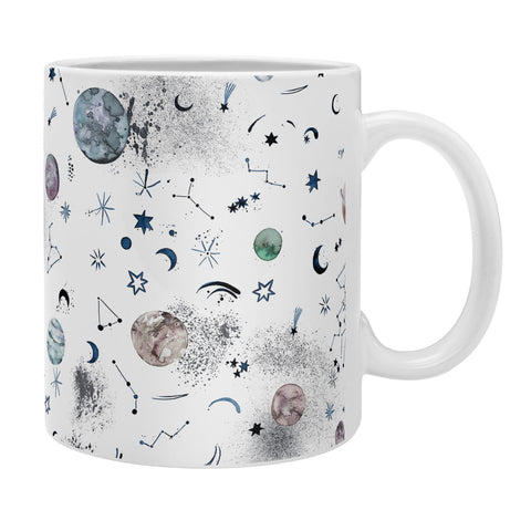 Ninola Design Mystical Galaxy White Coffee Mug