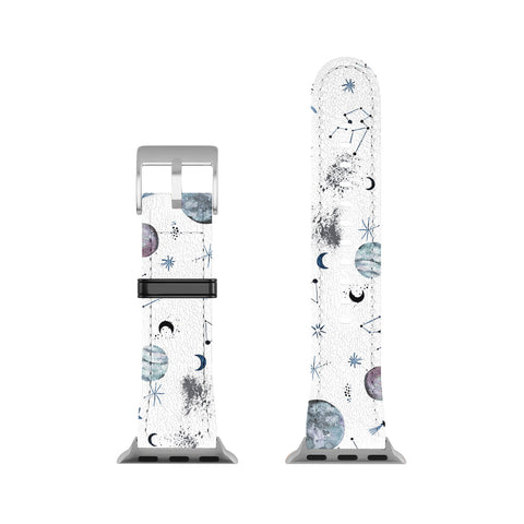 Ninola Design Mystical Galaxy White Apple Watch Band