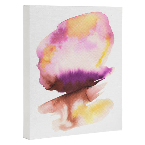 Ninola Design Natural Haze Abstract Landscape Summer Sunset Art Canvas