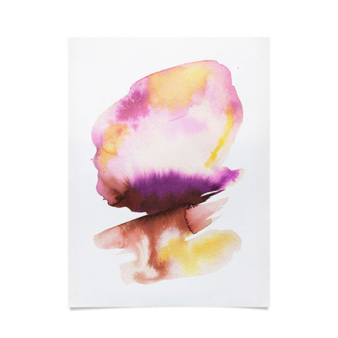 Ninola Design Natural Haze Abstract Landscape Summer Sunset Poster