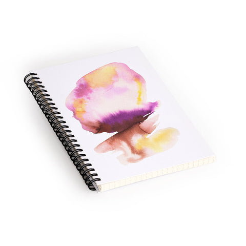 Ninola Design Natural Haze Abstract Landscape Summer Sunset Spiral Notebook