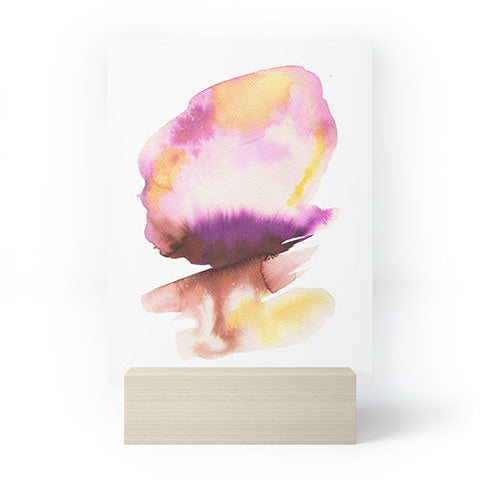 Ninola Design Natural Haze Abstract Landscape Summer Sunset Mini Art Print