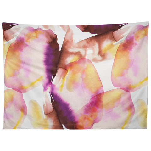 Ninola Design Natural Haze Abstract Landscape Summer Sunset Tapestry