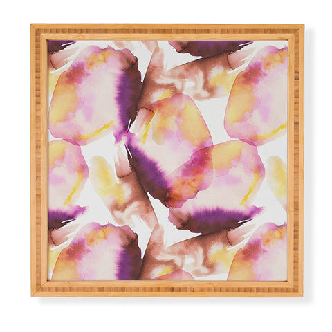 Ninola Design Natural Haze Abstract Landscape Summer Sunset Framed Wall Art