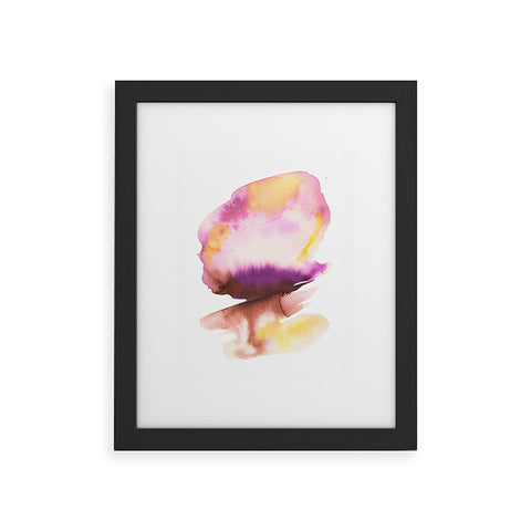 Ninola Design Natural Haze Abstract Landscape Summer Sunset Framed Art Print