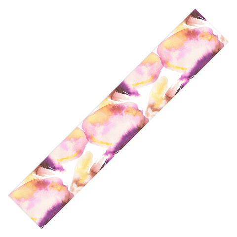 Ninola Design Natural Haze Abstract Landscape Summer Sunset Table Runner