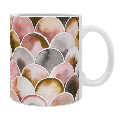 Ninola Design Natural Haze Art Deco Scales Pink Gold Coffee Mug